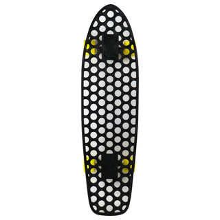 Lander Recycled Skateboard Cruiser Complete Rodeo 8.0" with 59mm Yellow Wheels