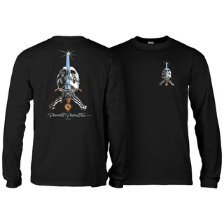 Powell Peralta Skateboards Longsleeve Shirt Skull and Sword Black