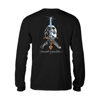 Powell Peralta Skateboards Longsleeve Shirt Skull and Sword Black