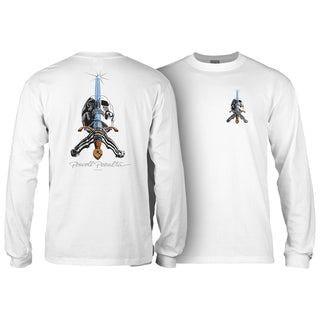 Powell Peralta Skateboards Longsleeve Shirt Skull and Sword White
