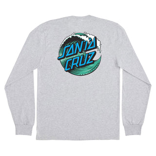 Santa Cruz Skateboards Longsleeve Shirt Wave Dot Ash