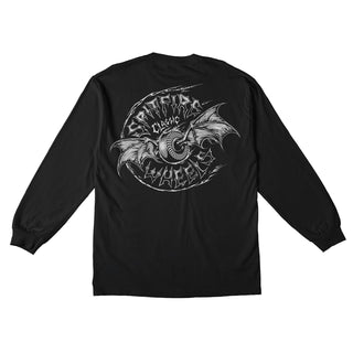 Spitfire Wheels Longsleeve Shirt Batwing Classic Black/White Black