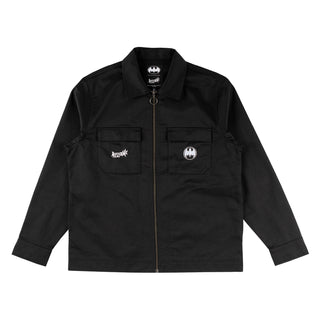 Welcome x Batman Skateboard Longsleeve Gotham Work Shirt Black