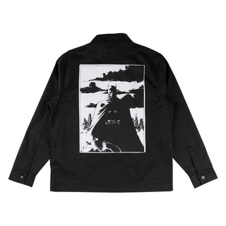 Welcome x Batman Skateboard Longsleeve Gotham Work Shirt Black