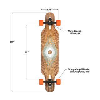 Loaded Boards Tan Tien Prism Complete (70mm Stimulus, Paris Trucks, Flex 2)