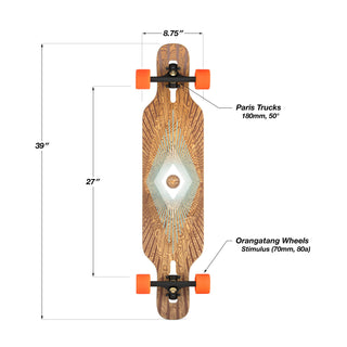 Loaded Boards Tan Tien Prism Complete (70mm Stimulus, Paris Trucks, Flex 1)