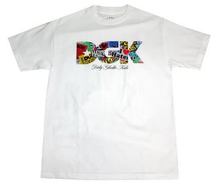 DGK Skateboards Shirt Logo Collage White
