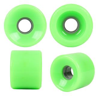 Longboard Wheels 65mm x 51mm 80A Neon Green 4-Pack