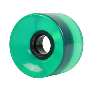 Longboard Wheels 65mm x 46mm 83A Clear Green 4-Pack