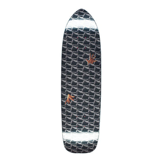 Hockey Skateboard Deck Lonliest Feeling Shaped Black 8.44" x 31.89"