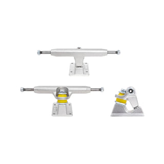 Lurpiv Skateboard Trucks Hollow Polished Silver 140 (8.1") Set of 2