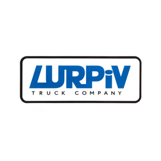 Lurpiv Truck Company Sticker Plate Logo White/Blue
