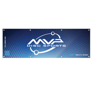 MVP Disc Golf Vinyl Banner - Chroma Stripes Graphic - Large 6' x 2'