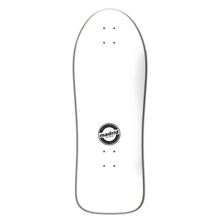 Madrid Skateboard Deck Gary Sanderson Atomic Man Reissue White 10.62" x 30.25"