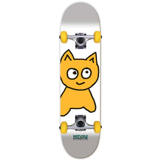 Meow Skateboard Complete Big Cat White 7.75" x 31.1"