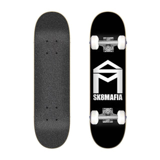 Sk8 Mafia Skateboard Complete House Logo Black Micro 6.0" x 23.5" Assembly