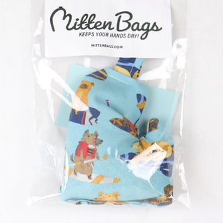 Mitten Bags Disc Golf Clay Grip Sack - Moisture Absorbing Bag - Surfing Dogs
