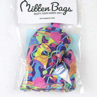 Mitten Bags Disc Golf Clay Grip Sack - Moisture Absorbing Bag - Mushrooms