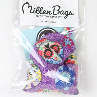 Mitten Bags Disc Golf Clay Grip Sack - Moisture Absorbing Bag - Sugar Skulls