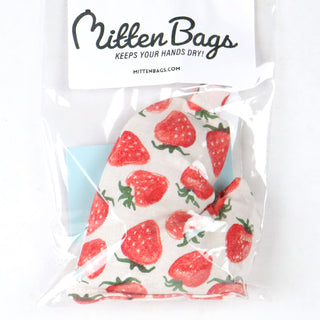 Mitten Bags Disc Golf Clay Grip Sack - Moisture Absorbing Bag - Strawberries