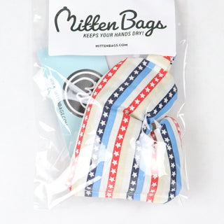 Mitten Bags Disc Golf Clay Grip Sack - Moisture Absorbing Bag - Stars and Strips