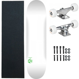 Powell Mini Logo Complete Chevron Detonator White 8.5" x 32.08" Parts Kit