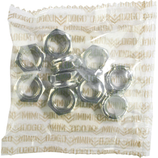 Mini Logo Skateboard Kingpin Nuts - 10-Pack - Silver