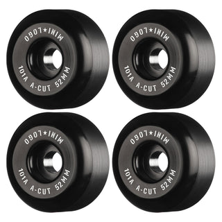 Mini Logo Skateboard Wheels 52mm A-Cut 101A Black