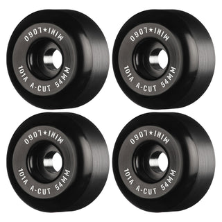 Mini Logo Skateboard Wheels 54mm A-Cut 101A Black
