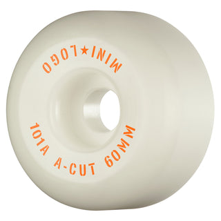 Mini Logo Skateboard Wheels 60mm A-Cut 101A White