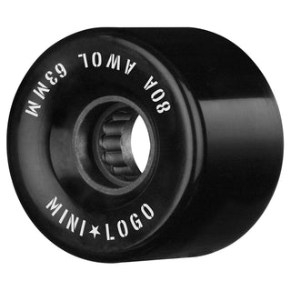 Mini Logo Skateboard Wheels 63mm AWOL 80A Black