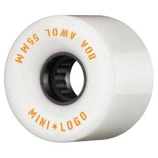 Mini Logo Skateboard Wheels 55mm AWOL 80A White
