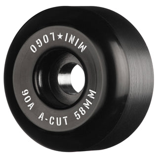 Mini Logo Skateboard Wheels 58mm Hybrid A-Cut 90A Black