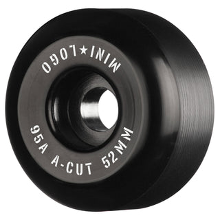 Mini Logo Skateboard Wheels 52mm Hybrid A-Cut 95A Black