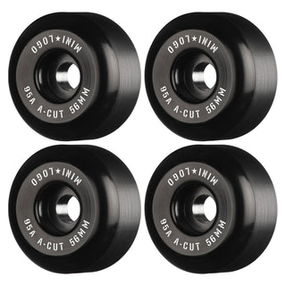 Mini Logo Skateboard Wheels 56mm Hybrid A-Cut 95A Black