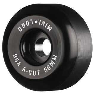 Mini Logo Skateboard Wheels 56mm Hybrid A-Cut 95A Black