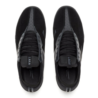 Lakai Skateboard Shoes Mod All Black Suede