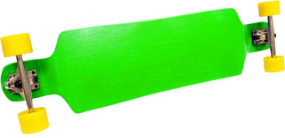 Green Pinstripe Freestyle Drop Concave Longboard Freeride Cruiser Downhill Slide