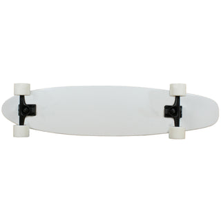 Moose Longboard Complete 9" x 40" Kicktail WHITE