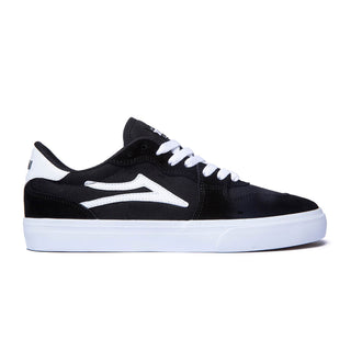 Lakai Skateboard Shoes York Black/White Suede