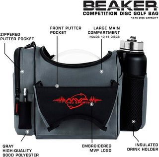 MVP Discs Disc Golf Competition Bag - Beaker Version 2 - Holds 12-16 Discs