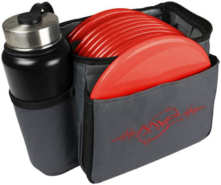 MVP Disc Golf Shoulder Bag - Cell Red - Holds 12 Discs