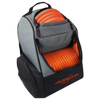 MVP Disc Golf Backpack Bag - Shuttle Backpack Grey/Orange