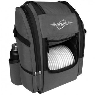 MVP Disc Golf Backpack Bag - Voyager Black - Holds 20 Discs