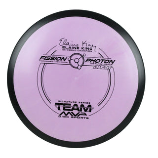MVP Disc Golf Fission Elaine King Photon Distance Driver 11/5/-1/2.5 Purple 169 grams