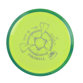 Axiom Disc Golf Fireball Distance Driver Neutron Yellow/Bluegreen 160 grams