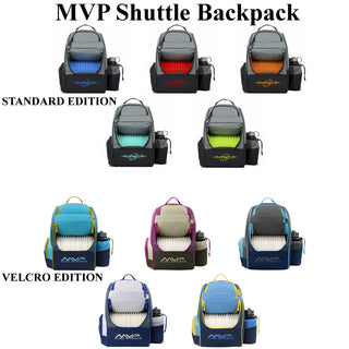 MVP Discs Disc Golf Backpack Bag - Shuttle Backpack - Holds 18-24 Discs