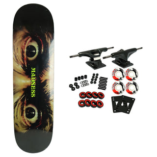 Madness Rider Stock Skateboard Complete Alex Perelson Eyes 8.5" x 32.63"