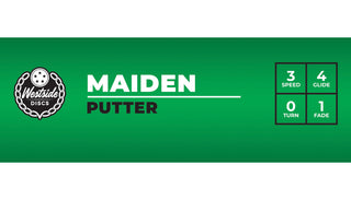 Westside Disc Golf BT Medium Maiden Putter 3/4/0/1 Yellow/Dark Blue 173 grams