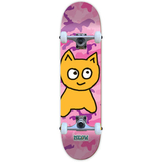Meow Skateboard Complete Big Cat Camo Pink 7.5" x 31"
